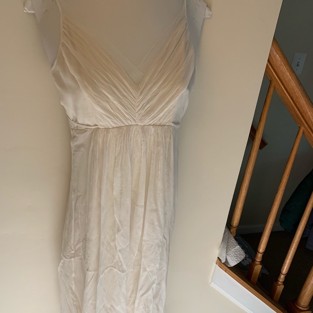 Saja full length silk chiffon wedding gown